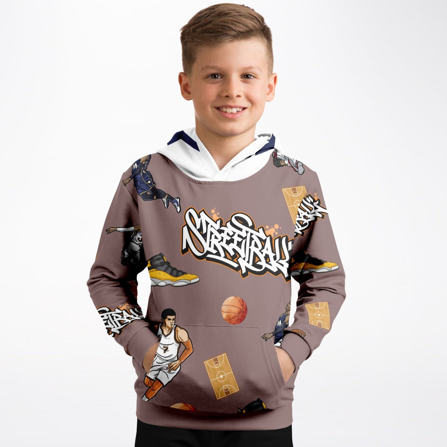 "Streetball" Youth Basketball Hoodie