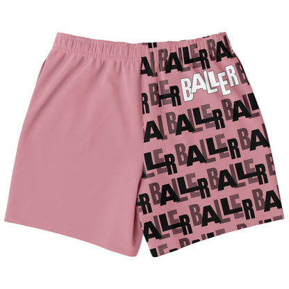 Duntalk "Baller" Basketball Mid Shorts - Black Subliminator