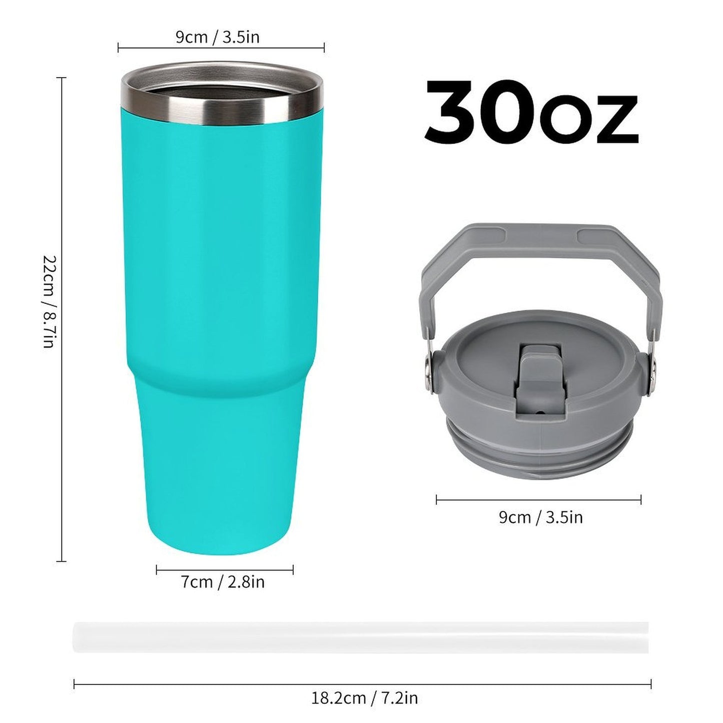 Customizable Tumbler - Light Blue
