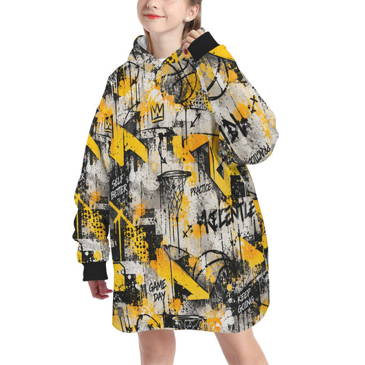 Relentless Blanket Hoodie - Yellow/Grey