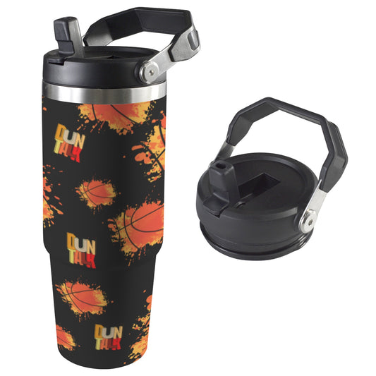 Insulated Water Bottle - Splatter Black