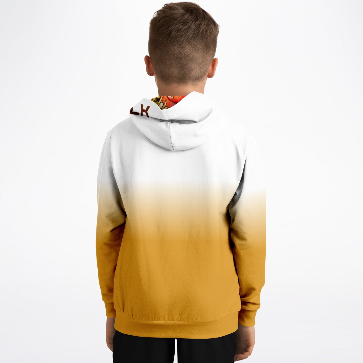 "Fade" Youth Hoodie Orange
