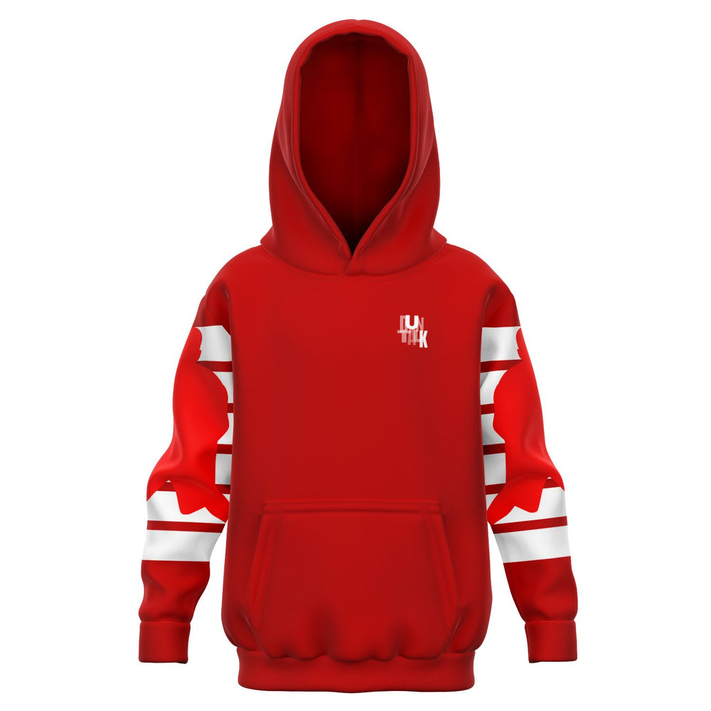 Duntalk "Da Man Dem" Basketball Youth Hoodie Red Subliminator