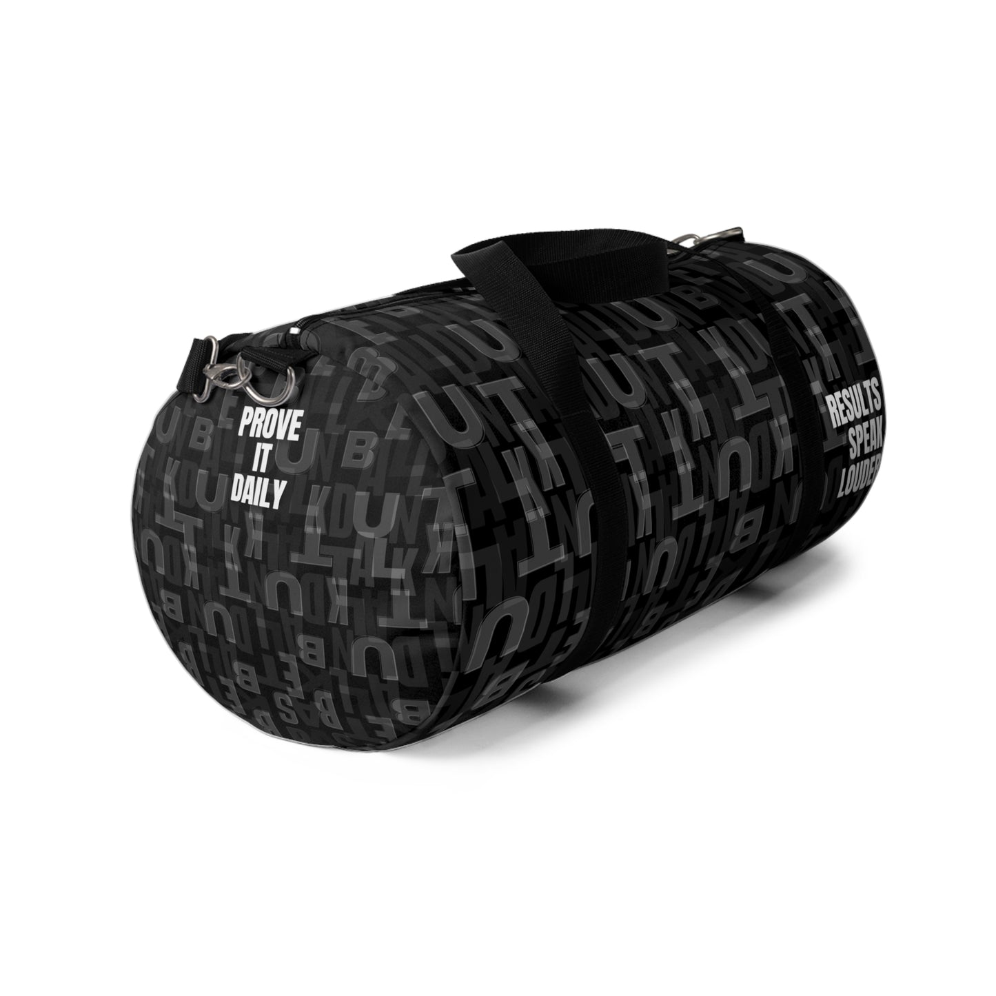 Court Vision Canvas Duffle Bag - Black/White