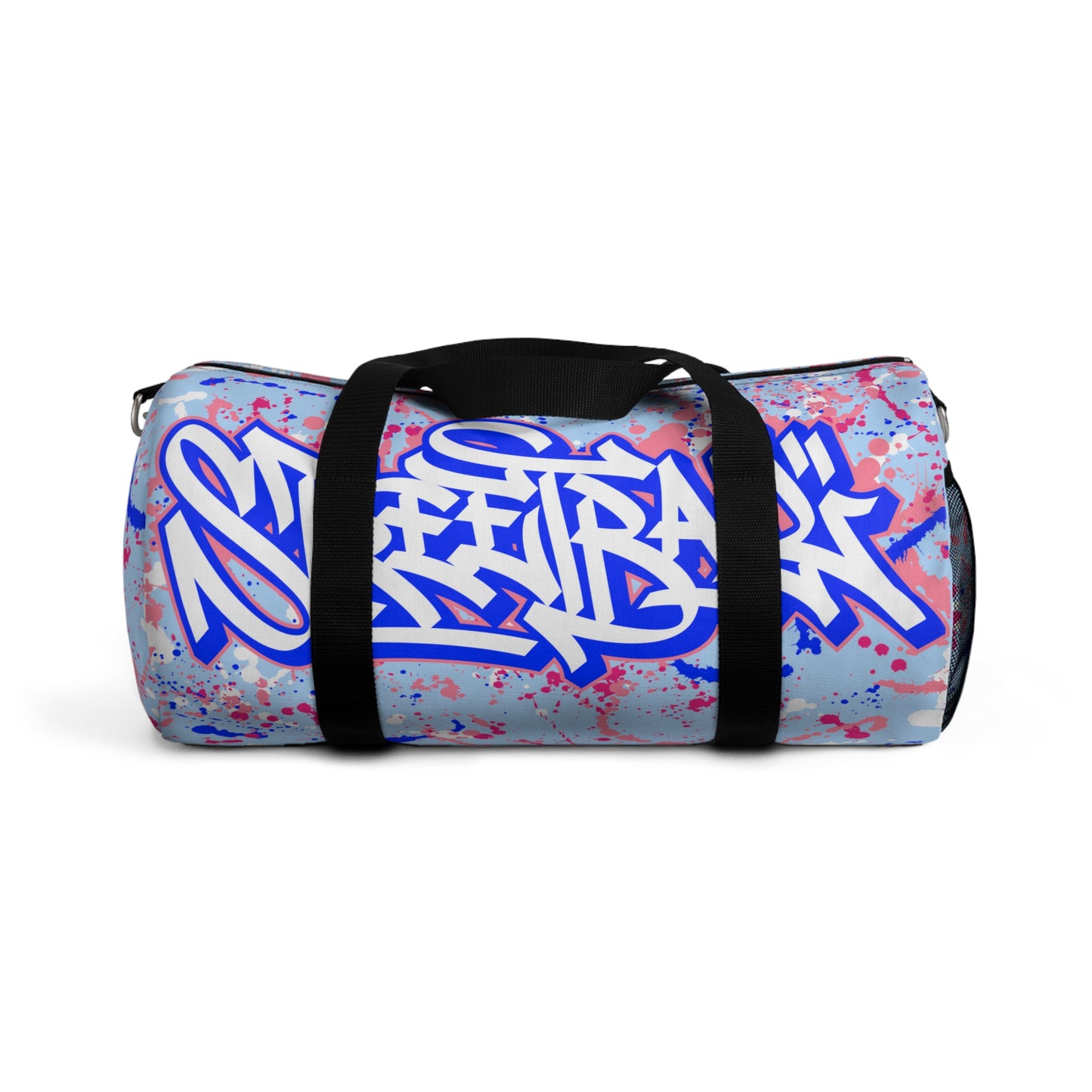 Duntalk "Streetball" Canvas Basketball Duffle Bag- Blue