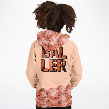 "All Net" Basketball Youth Hoodie - Clay