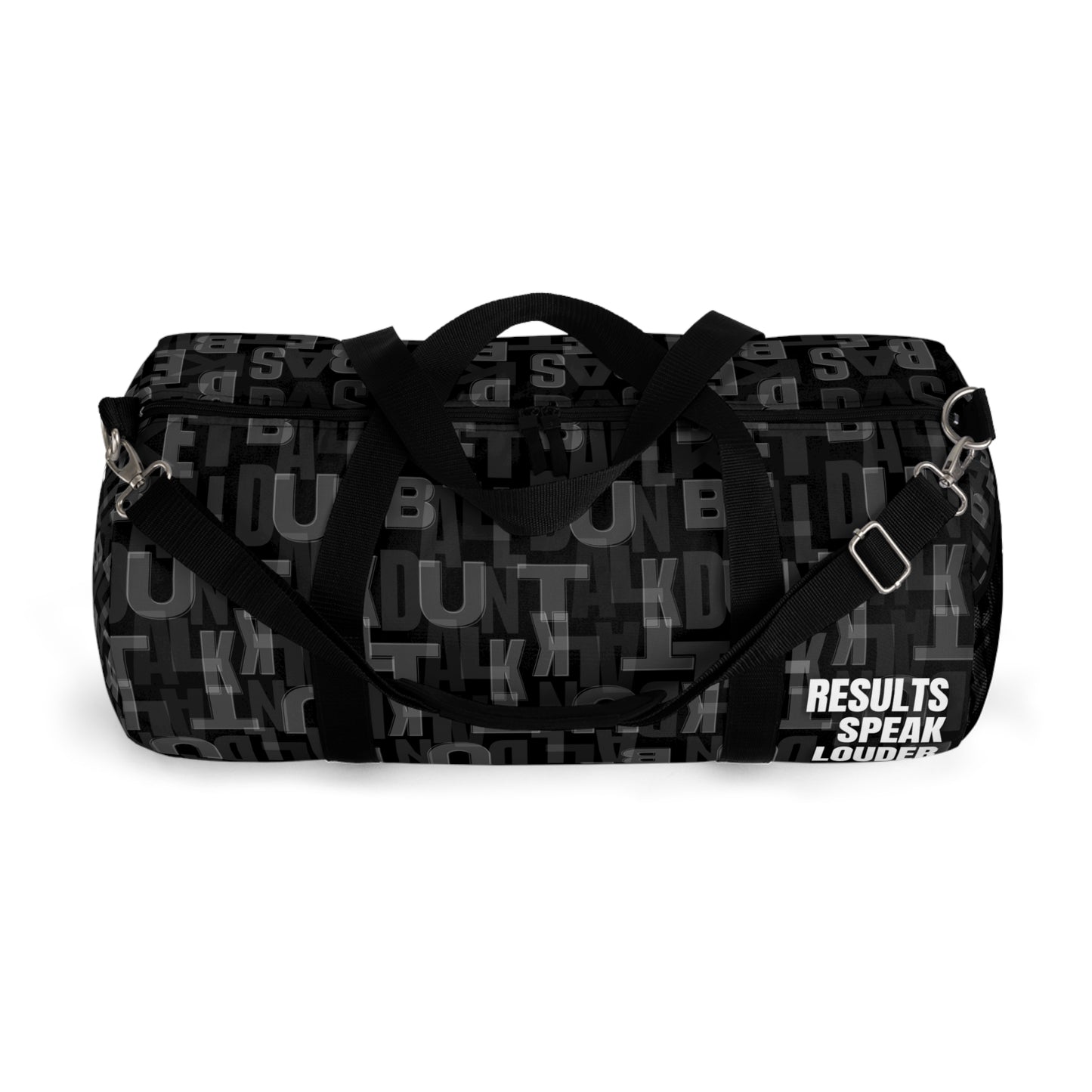 Court Vision Canvas Duffle Bag - Black/White