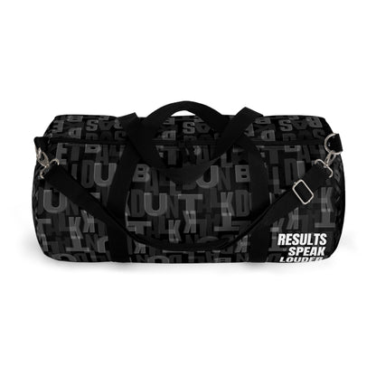 Court Vision Canvas Duffle Bag - Black/White