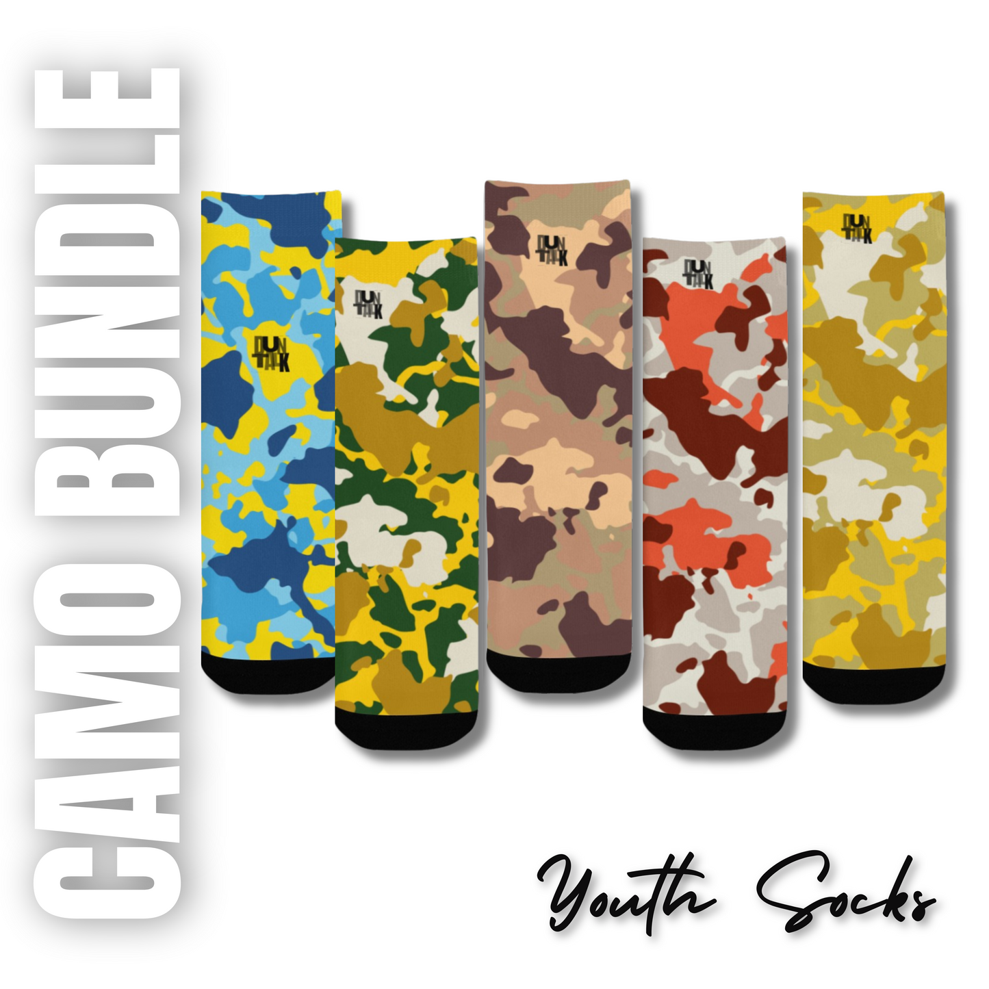 Camo Youth Socks Bundle