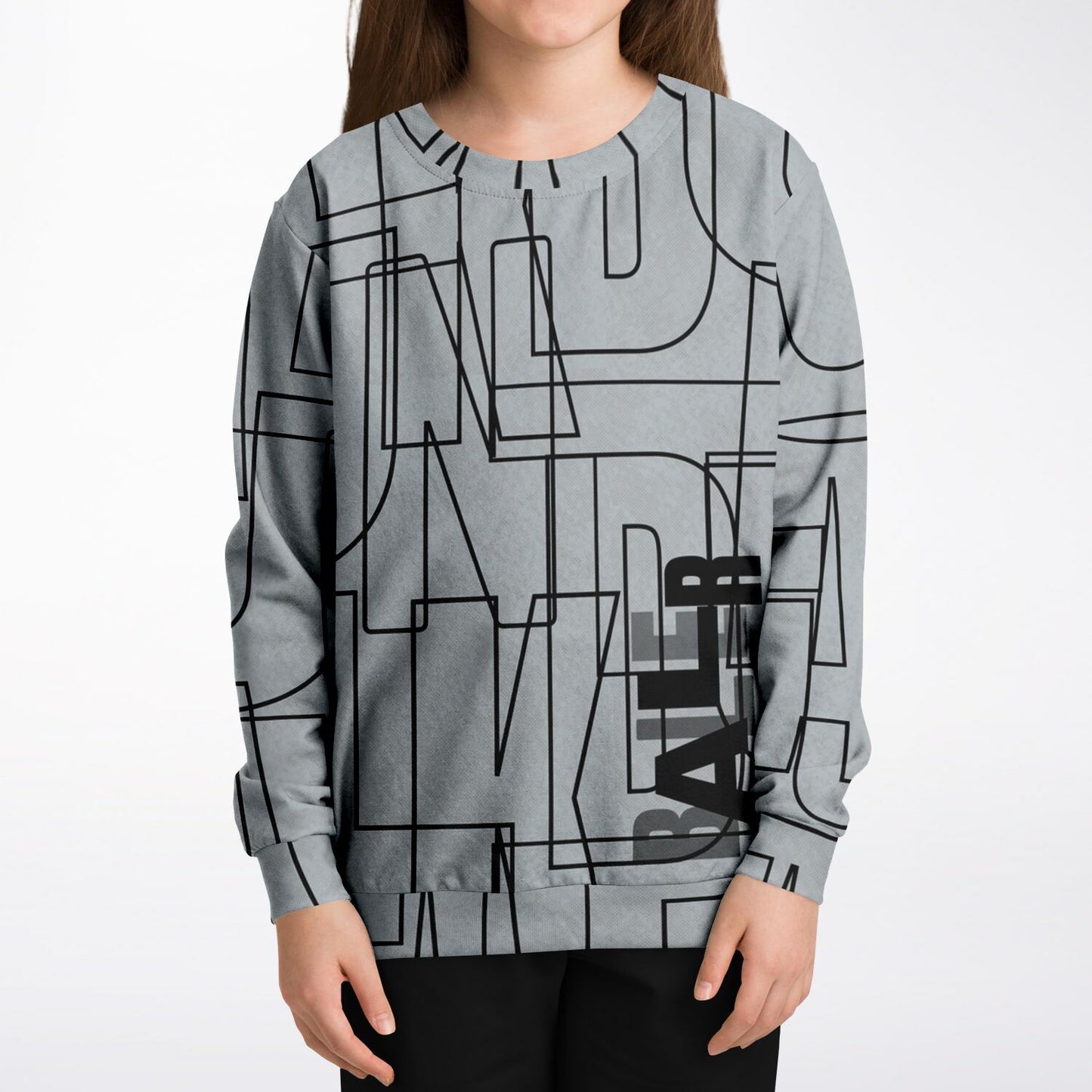 Duntalk "Gridlock" Youth Basketball Sweatshirt – Grey