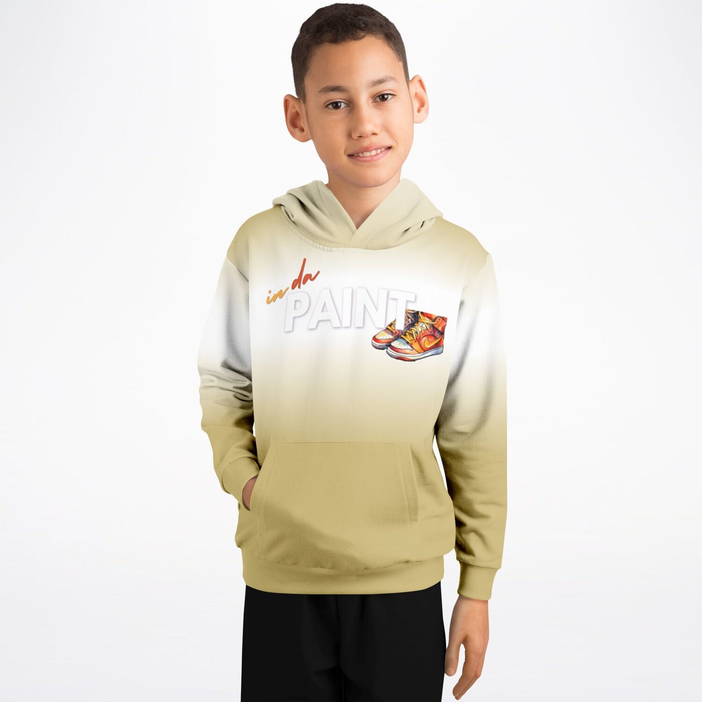 "Fade" Youth Hoodie-  Sand