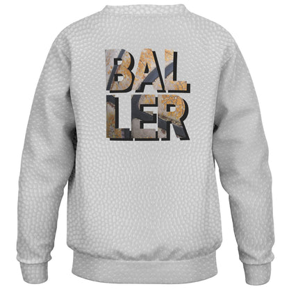 Duntalk "Leather" Basketball Youth Sweatshirt Subliminator