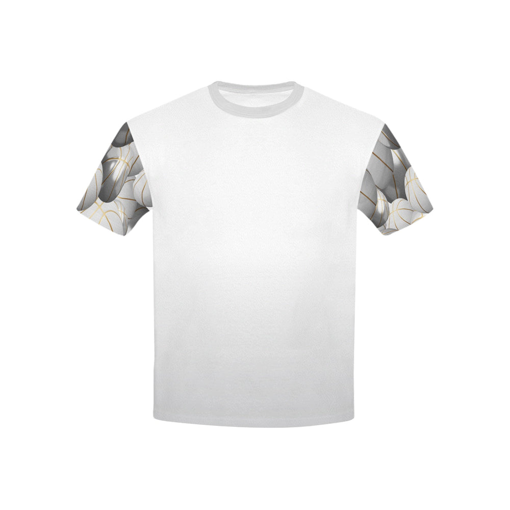 Black Top Youth T-shirt - White