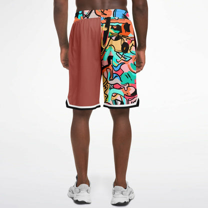 Duntalk "One Stop" Basketball Classic Shorts - Mauve Subliminator