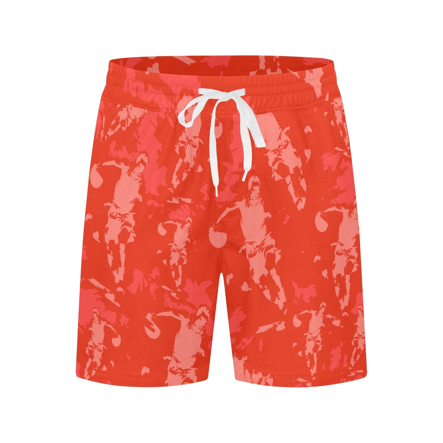 Shifted Mid Shorts - Red