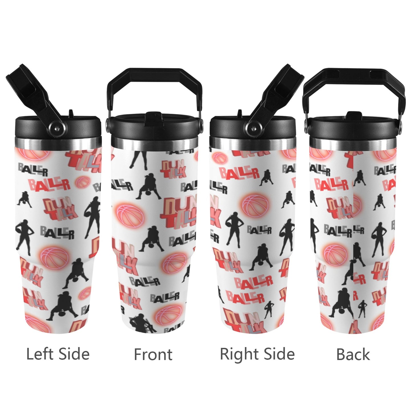 Insulated Water Bottle - Baller White
