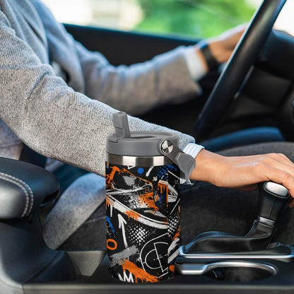 Kicks Tumbler - Black/Blue/Orange