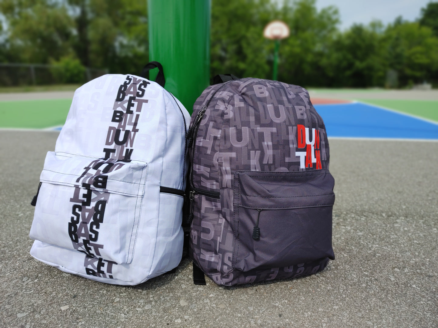 "Court Vision" Basketball Backpack Large -  White