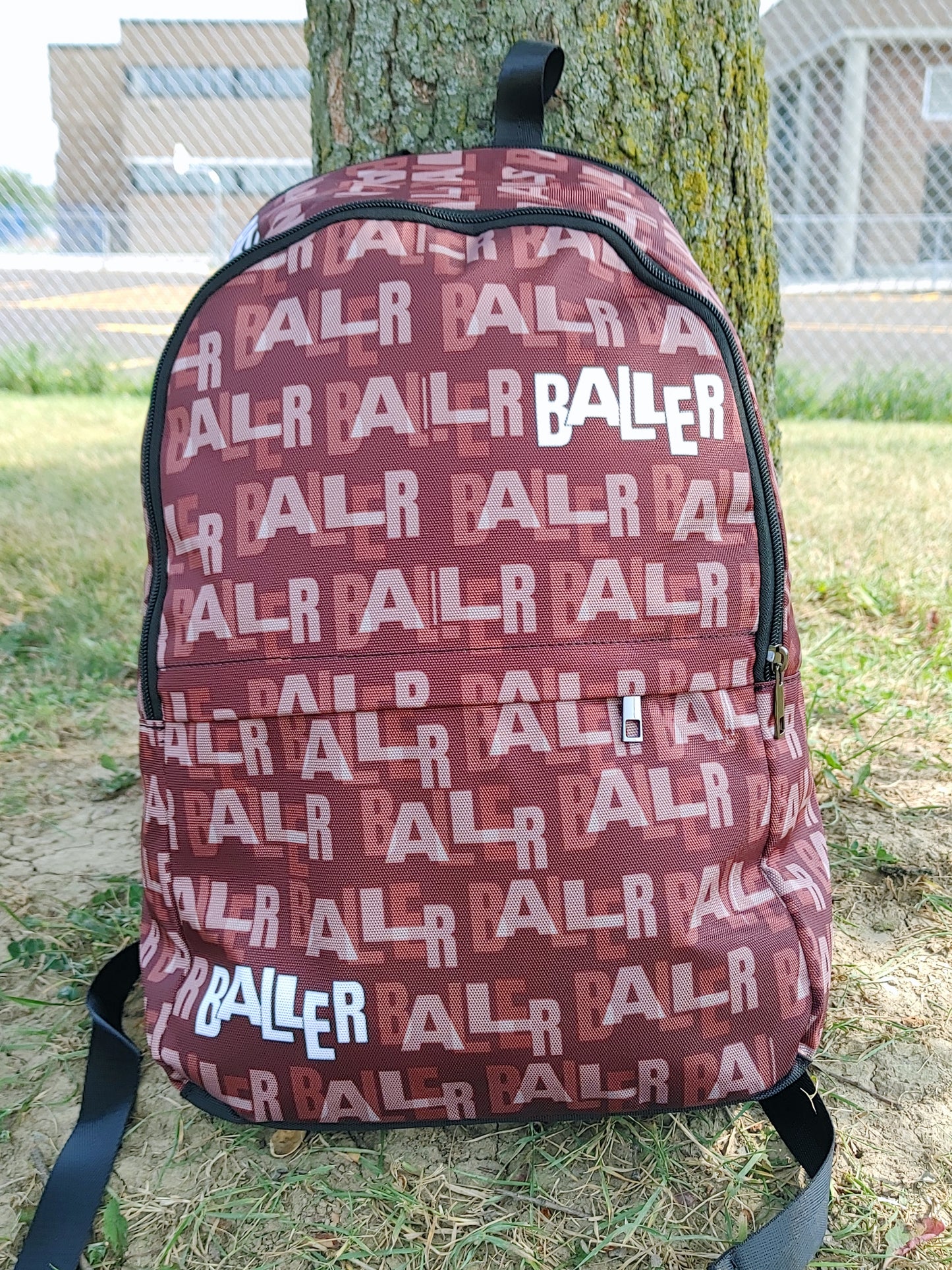 Duntalk "Baller" Basketball Backpack - Burgundy Large