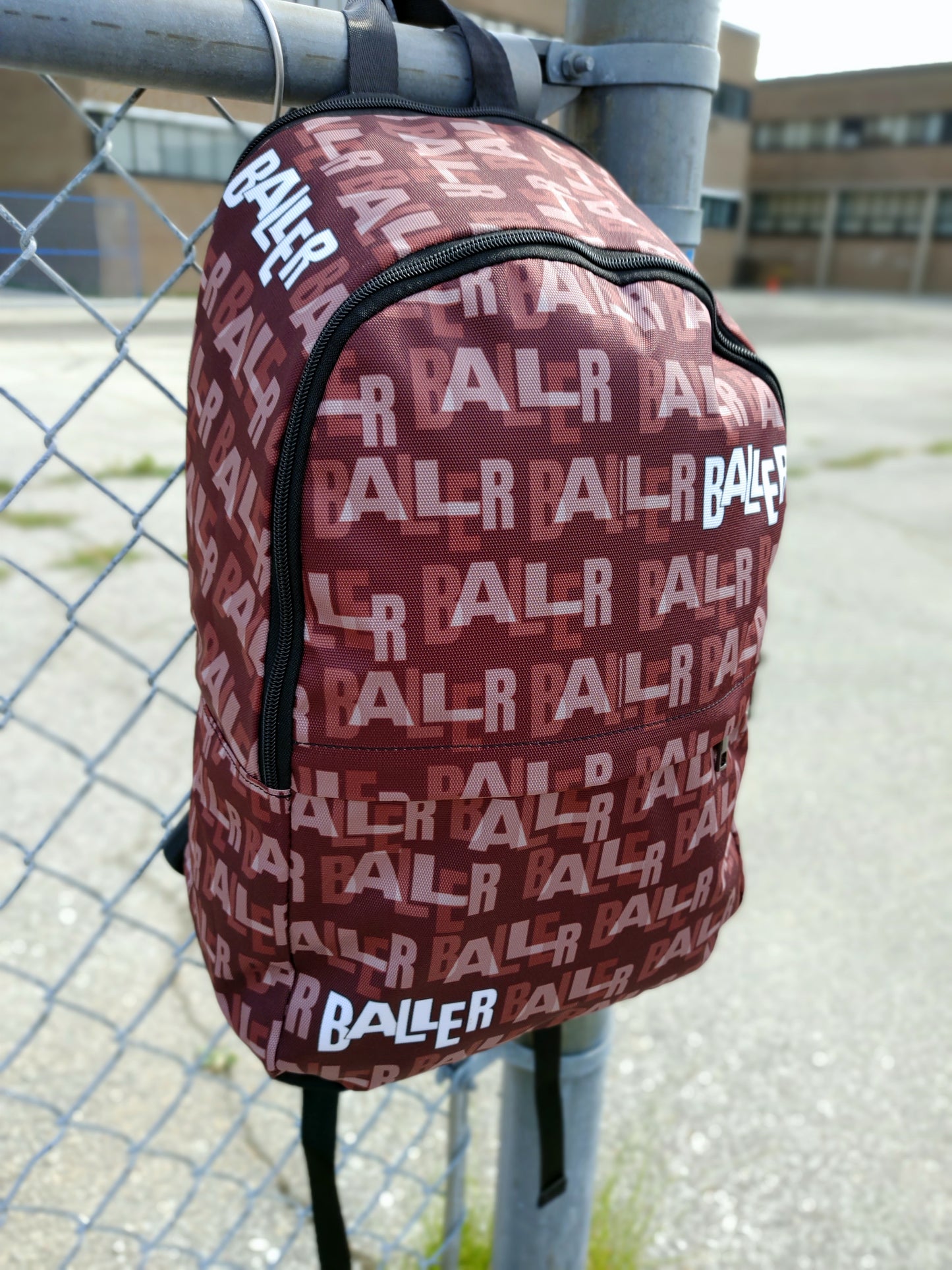 Duntalk "Baller" Basketball Backpack - Burgundy Large