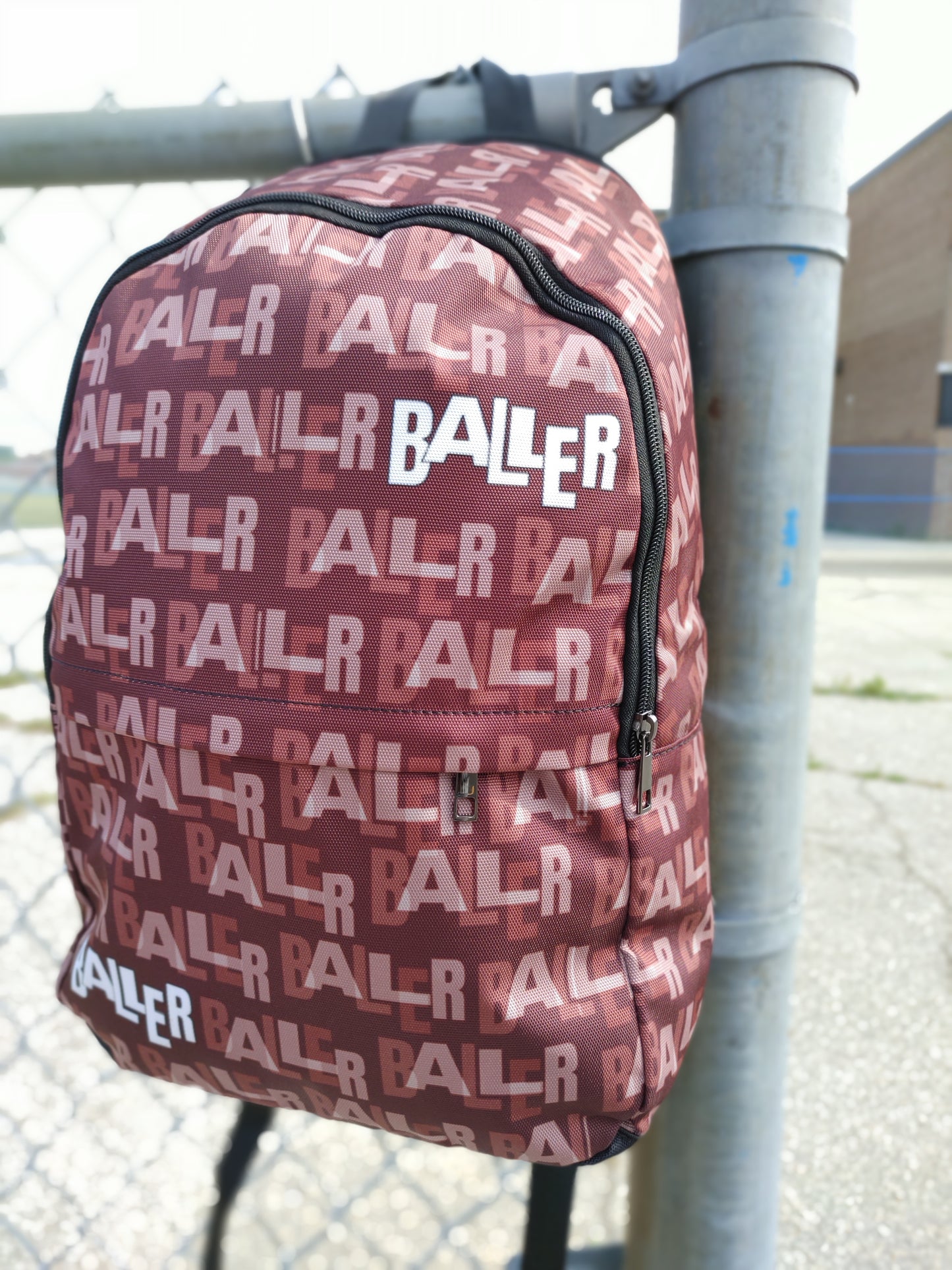 Duntalk "Baller" Basketball Backpack - Burgundy Large