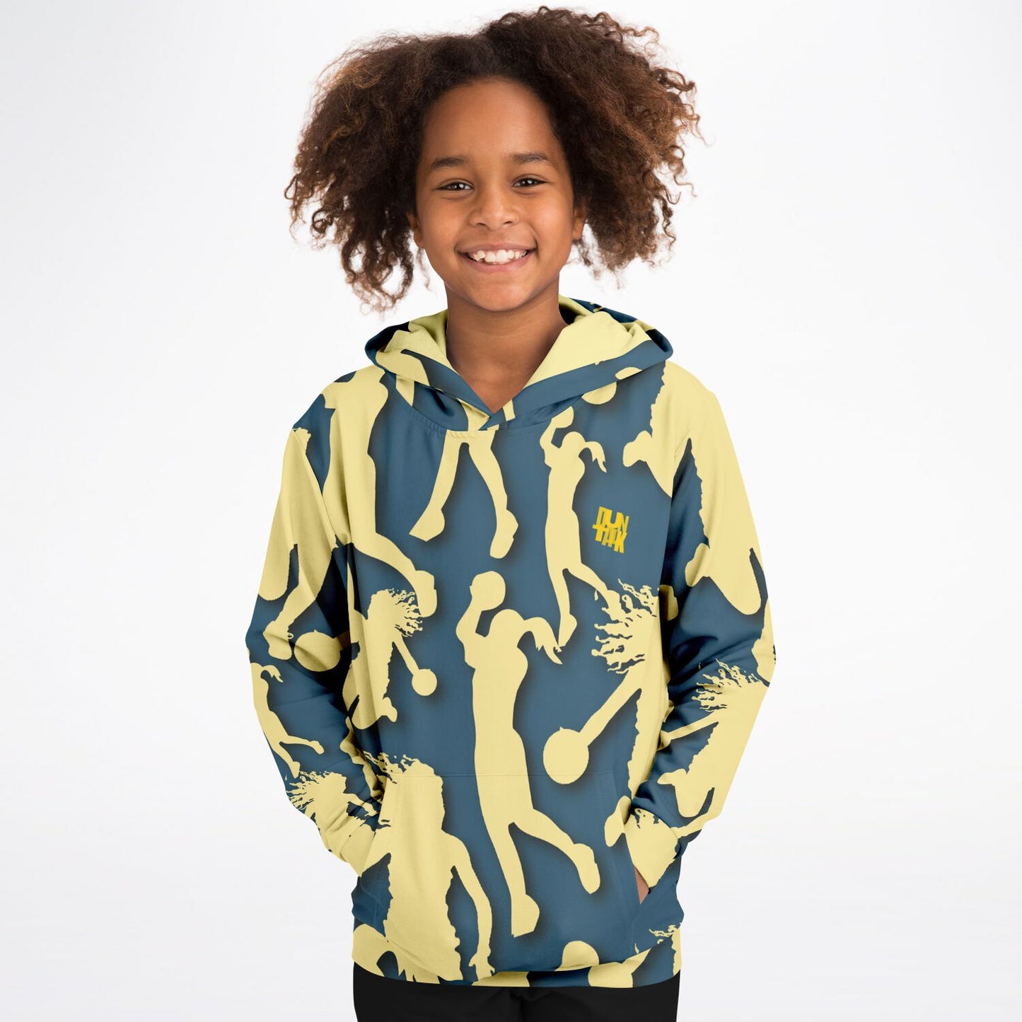 Tempo Girl's Basketball Kids Hoodie  Navy
