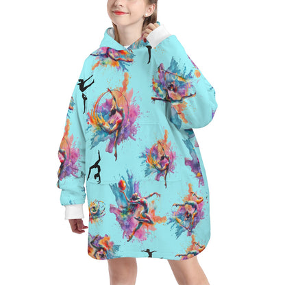 Custom Personalized Hoodie Blanket - Gymnastics