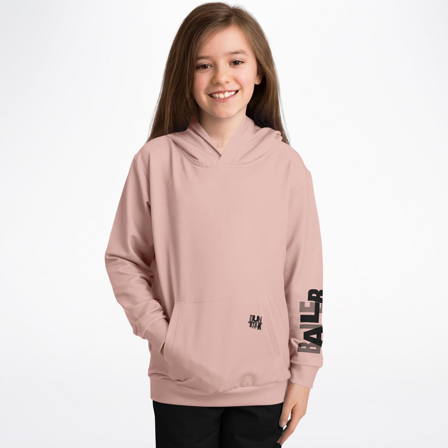 Duntalk "Gridlock" Youth Basketball Hoodie - Pink Subliminator