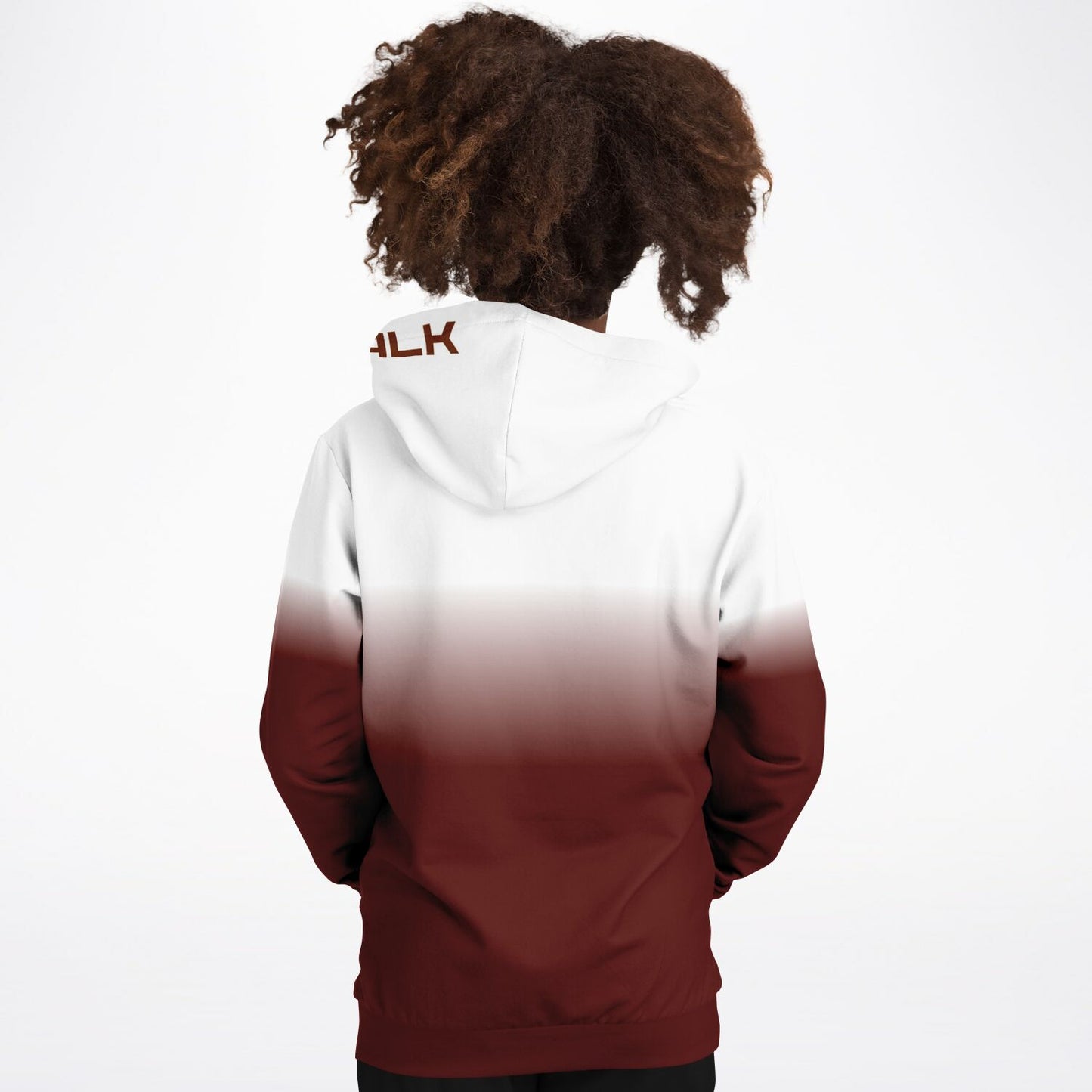 "Fade" Youth Hoodie Burgundy