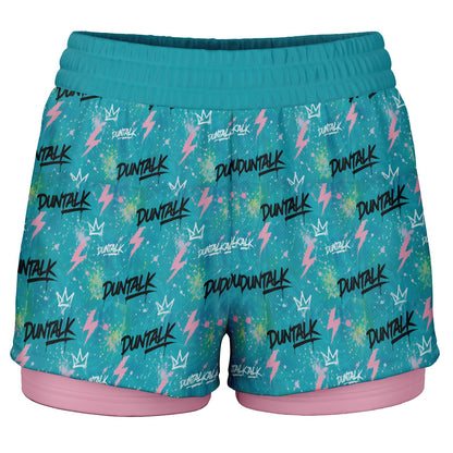 No Off Season 2 in 1 Womens Shorts Reverse Blue