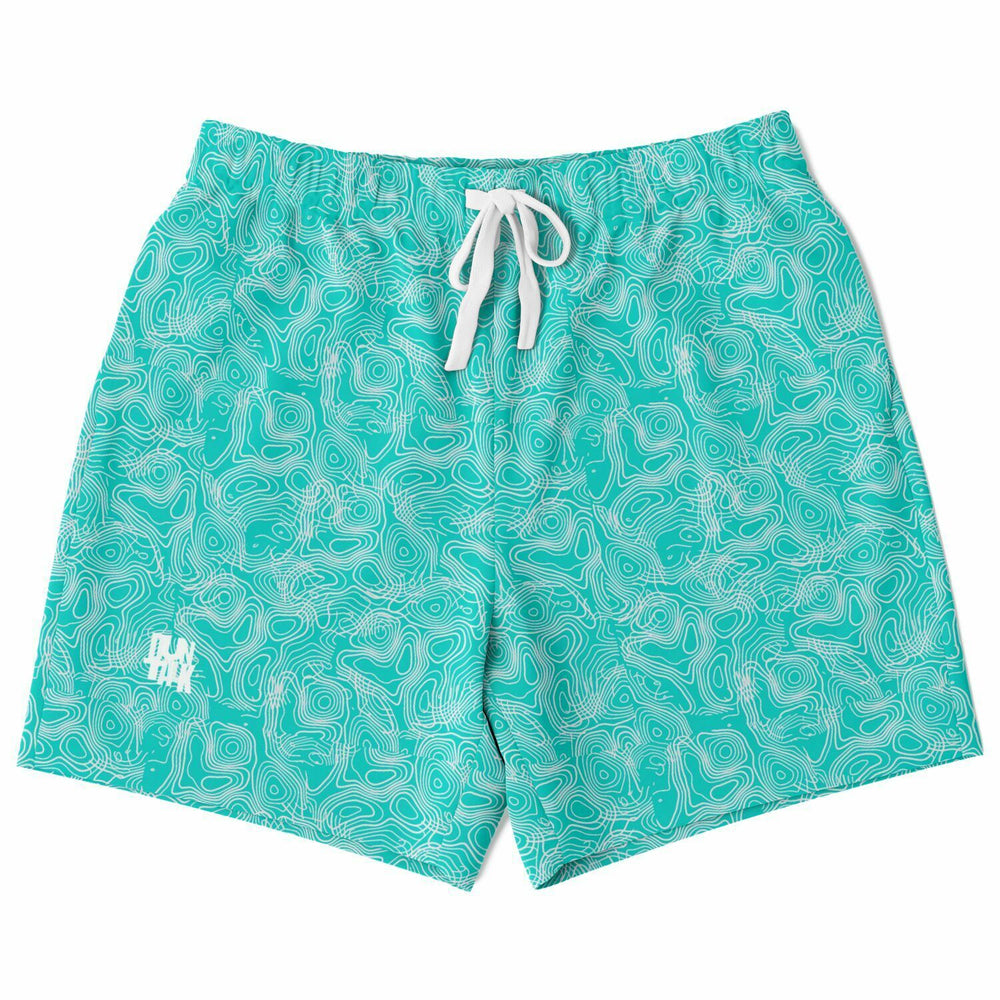 Duntalk "Splash" Basketball Mid Shorts - Turq Subliminator