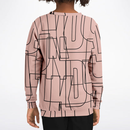 Duntalk "Gridlock" Youth Basketball Sweatshirt – Pink Subliminator