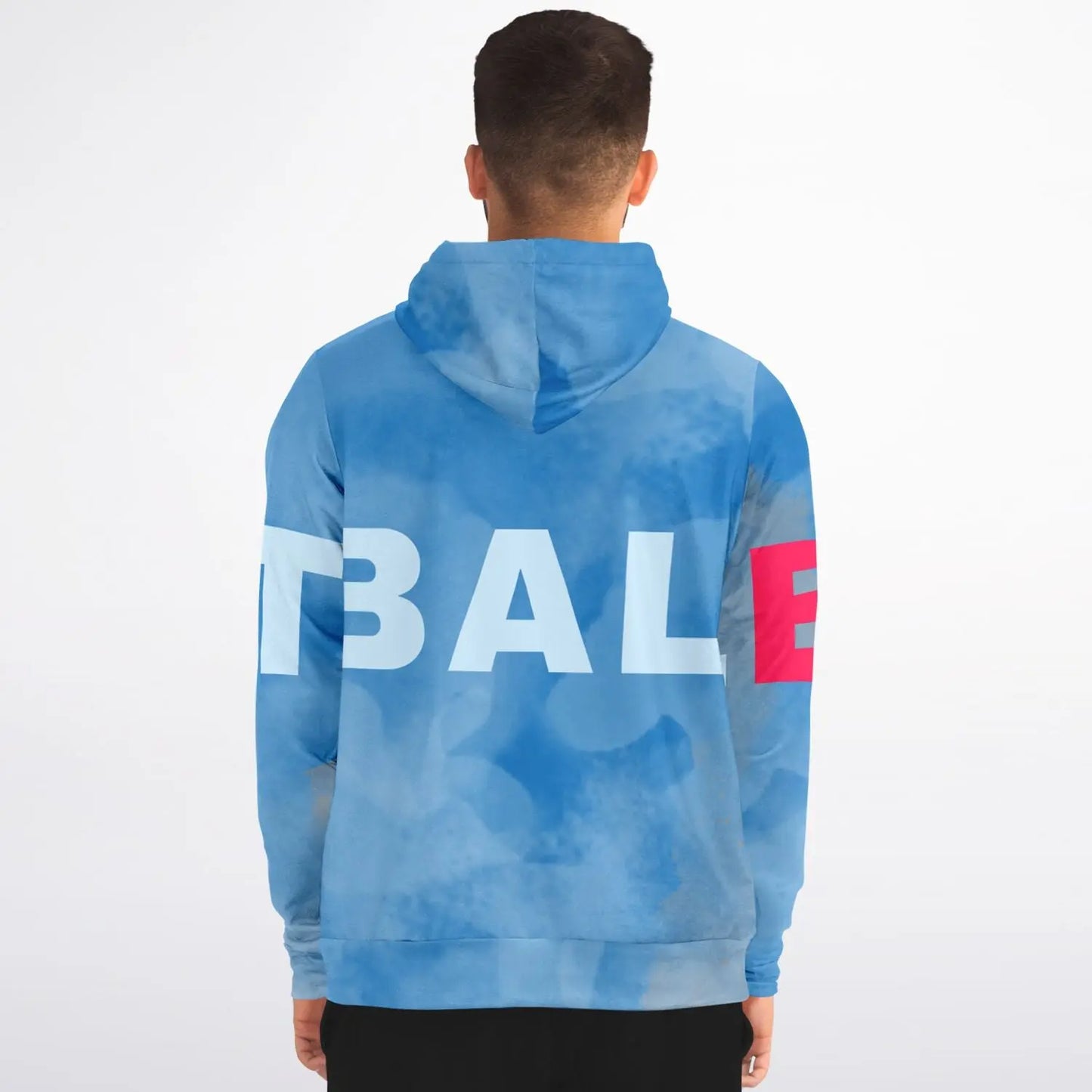 Duntalk "Beyond" Basketball Hoodie Jacket - Stone Washed Blue Subliminator