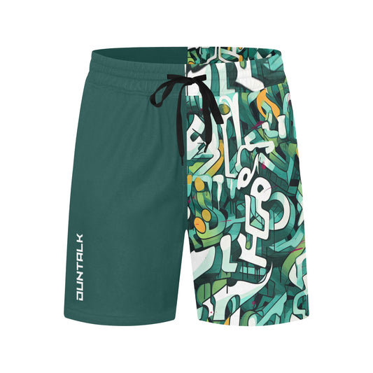 Duntalk "One Stop" Basketball Premium Mid Shorts - Green e-joyer