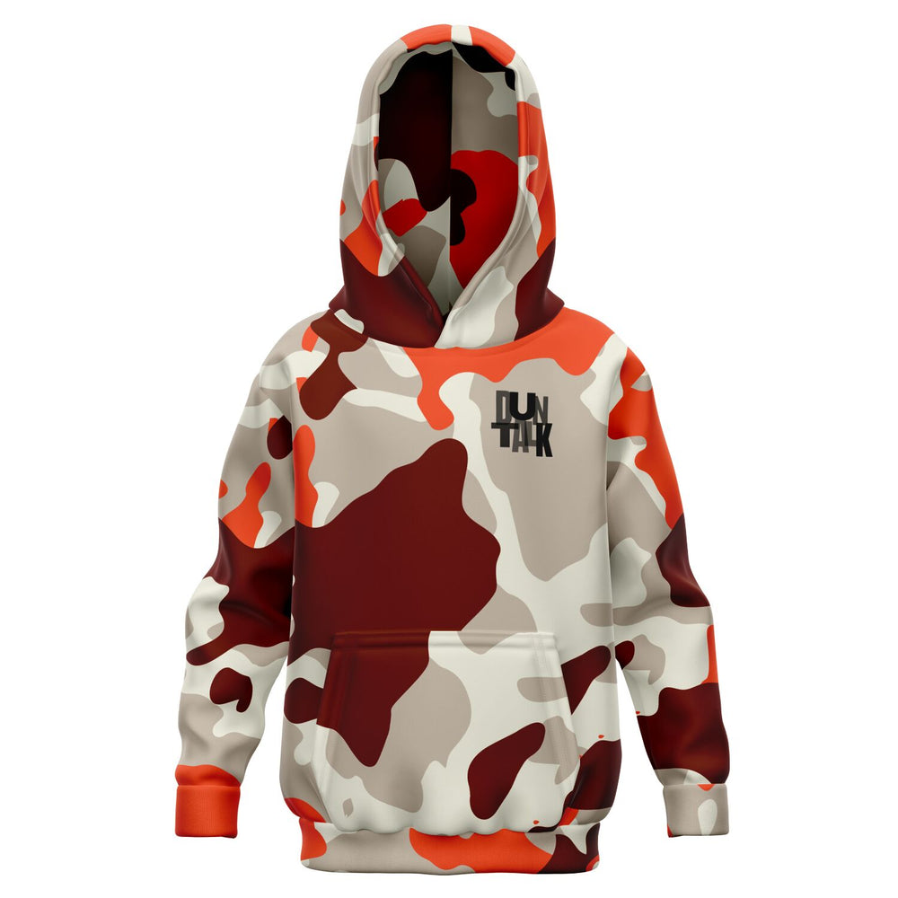 Duntalk "Bench Mob" Basketball Youth Hoodie - Burgundy Subliminator