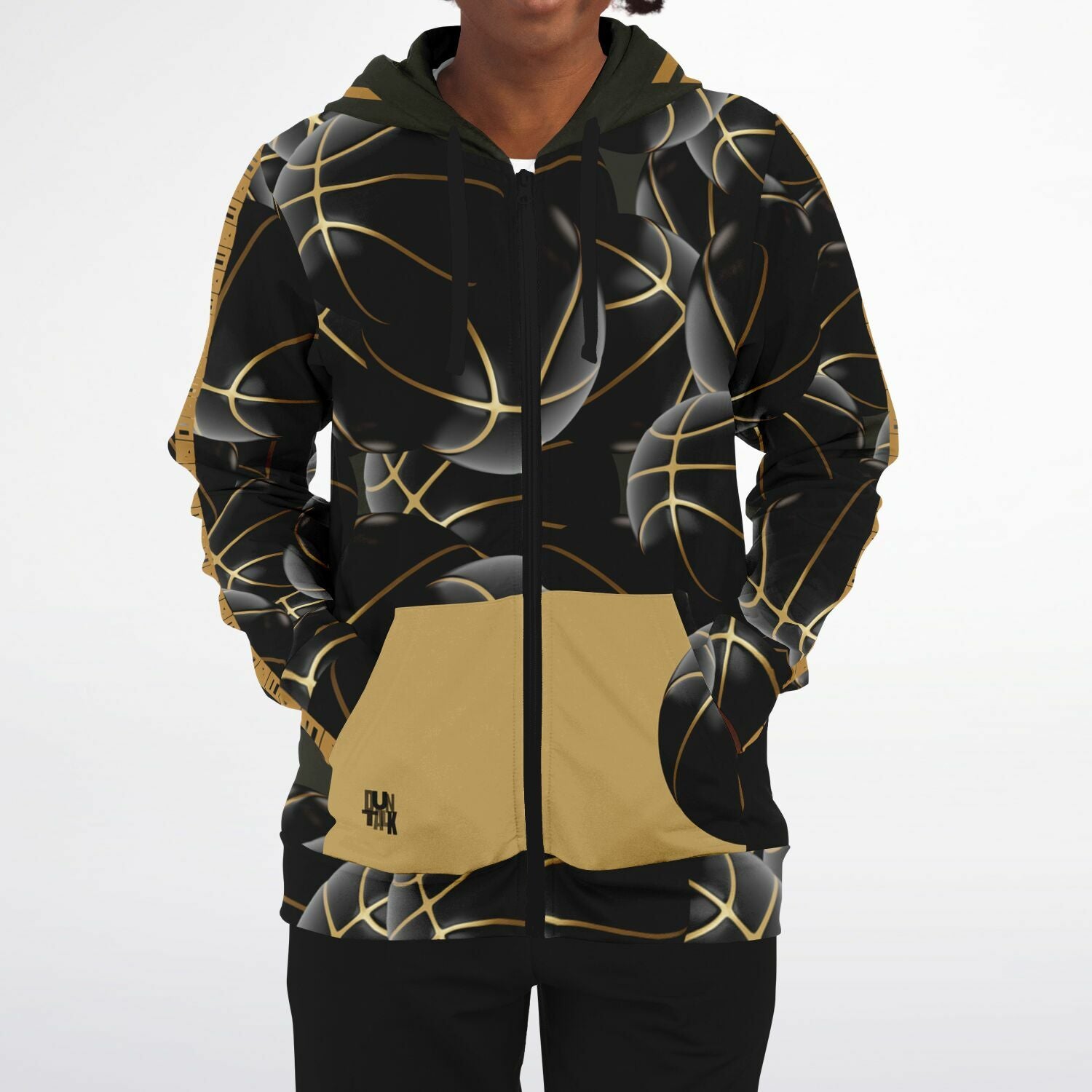 Duntalk "Black Top" Basketball Zip-up Hoodie Subliminator