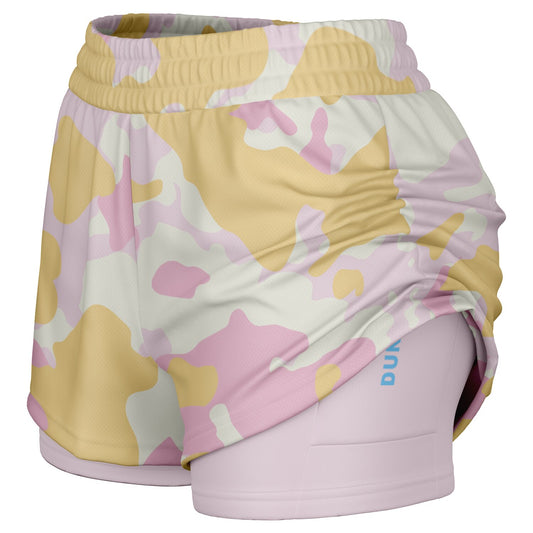 Bench Mob Women's 2-in-1 Shorts - Pink Reverse