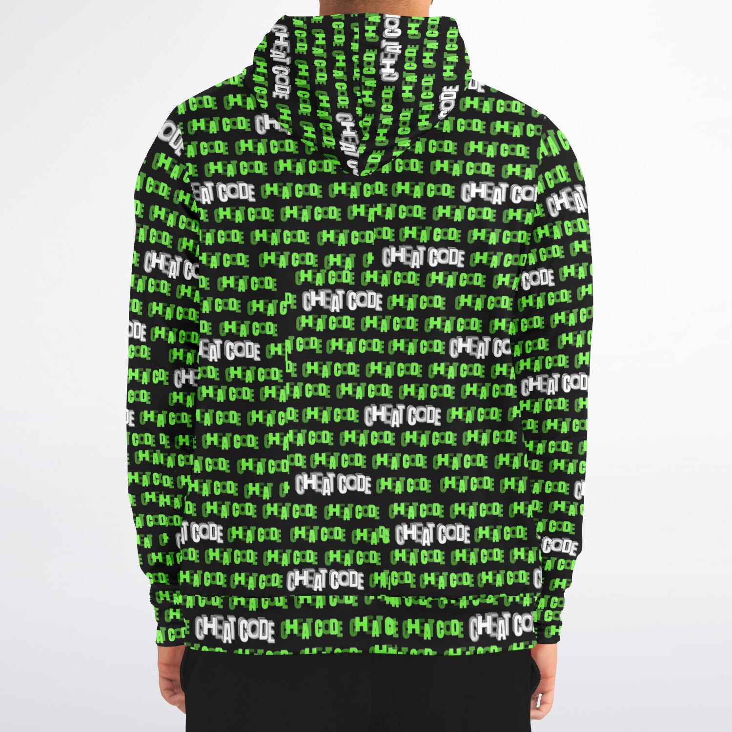 Duntalk "Cheat Code" Athletic Zip-Up Hoodie - shine kind Subliminator