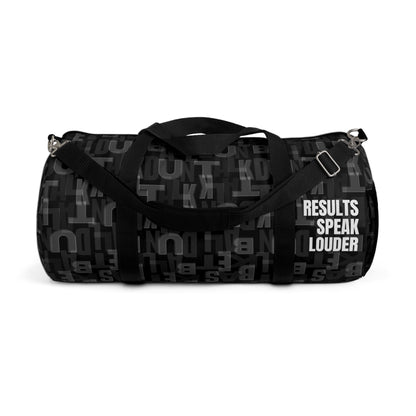 Court Vision Canvas Duffle Bag - Black/White