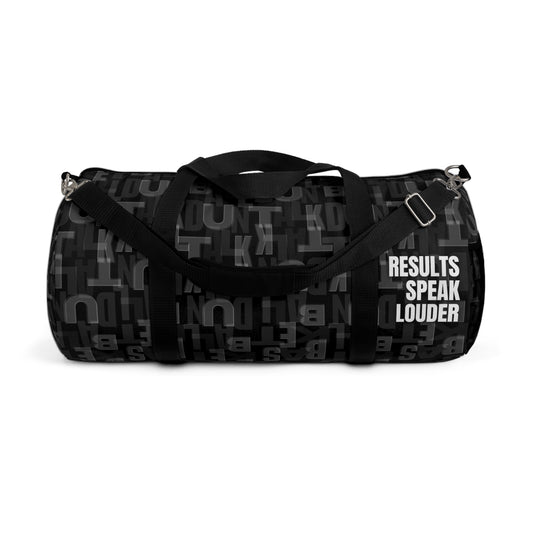 Court Vision Canvas Duffle Bag - Black/White