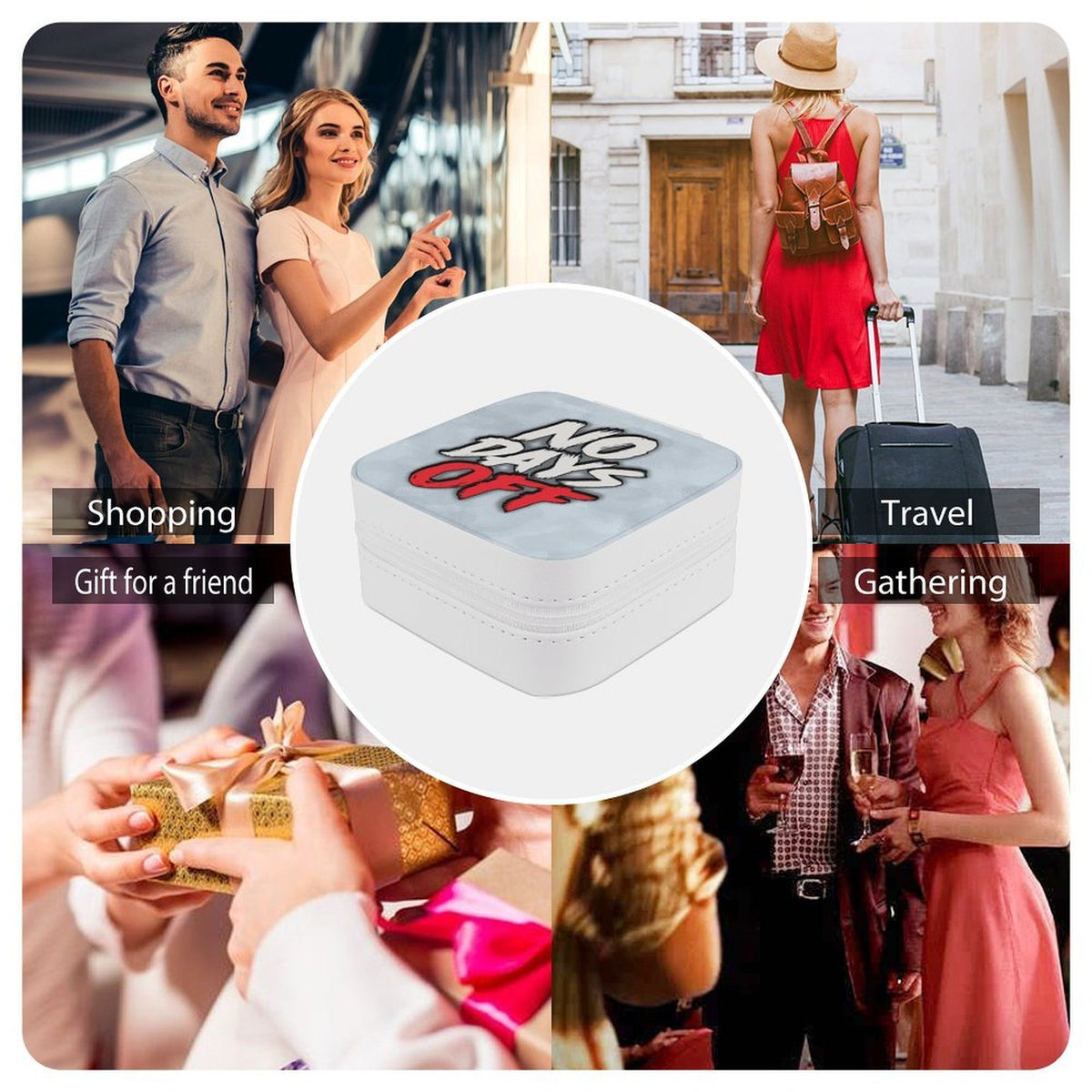No Days Off Drip Lock Jewelry Box - Sky