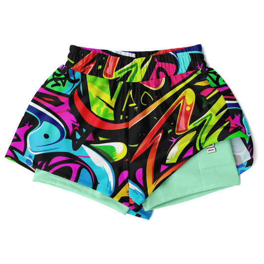 One Stop Basketball Women's 2-in-1 Shorts - Reverse