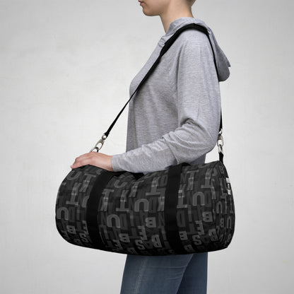Court Vision Canvas Duffle Bag - Black/White