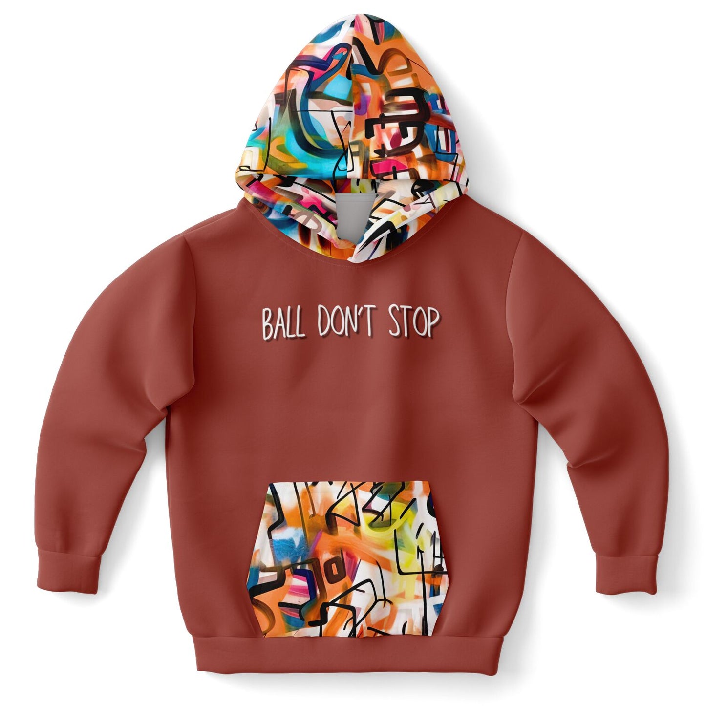 Duntalk "One Stop" Baskeball Youth Hoodie - Red