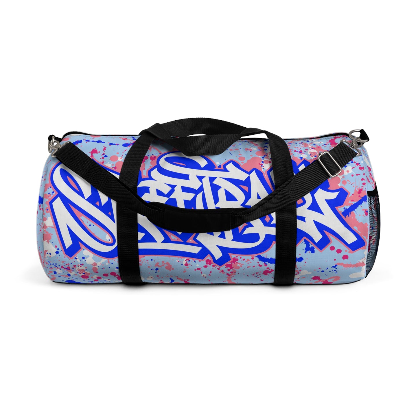 Duntalk "Streetball" Canvas Basketball Duffle Bag- Blue Printify