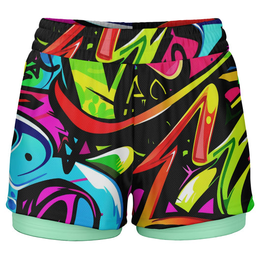 One Stop Basketball Women's 2-in-1 Shorts - Reverse