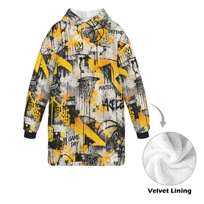 Relentless Blanket Hoodie - Yellow/Grey
