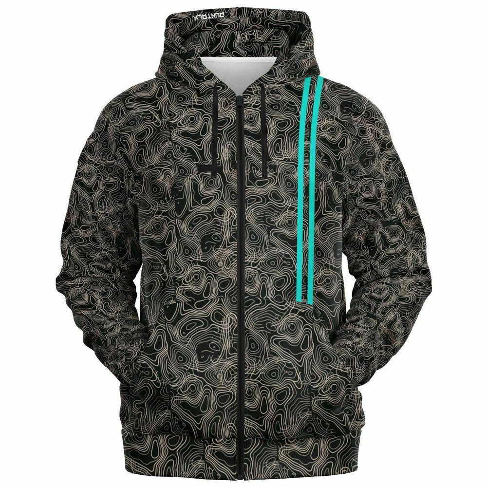 Duntalk "Splash" Basketball Zip-Up Hoodie - Black Subliminator
