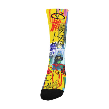 "Hoop Dreams" Basketball Adult Socks