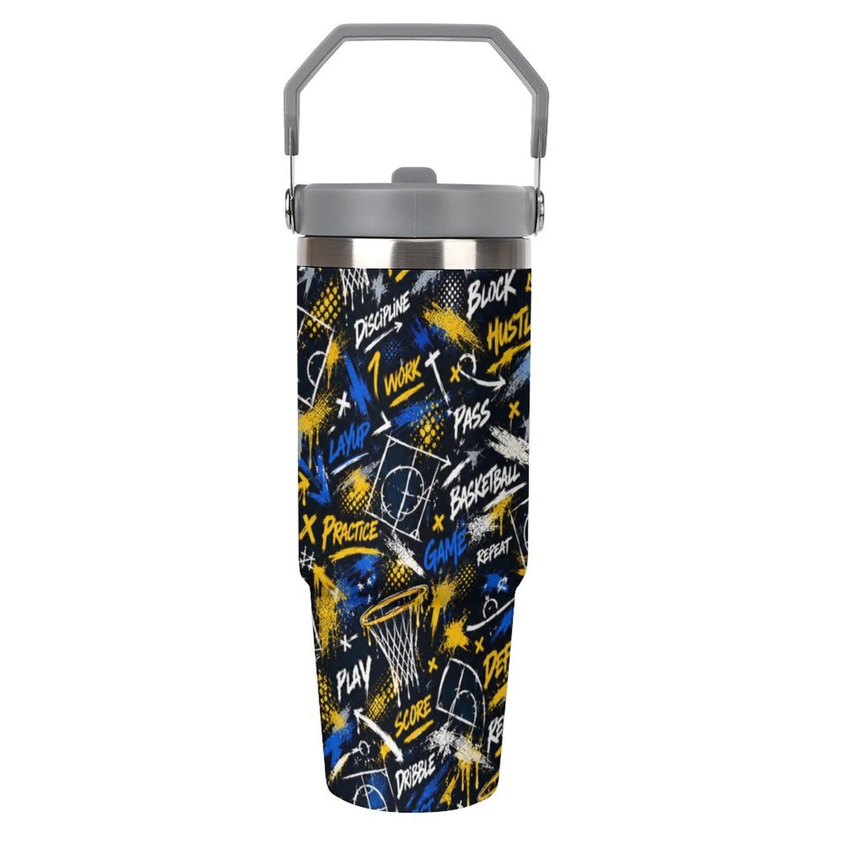 Playbook Tumbler - Navy/Yellow
